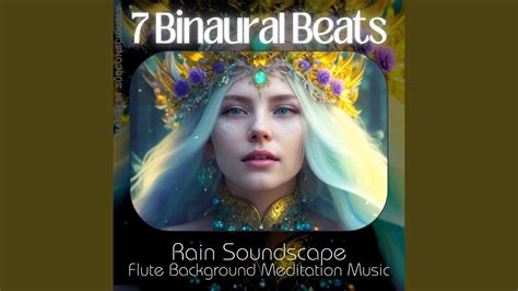 Theta Binaural Beats With Rain Soundscape And Flute Background