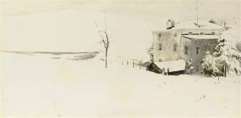 Andrew Wyeth B 1917 Heavy Snow Christies