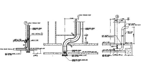 Pipe Connection Section Details Are Given In This 2d Cad Dwg Drawing
