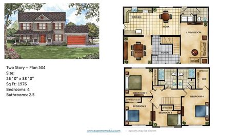 Featured Modular Home Two Story Plans