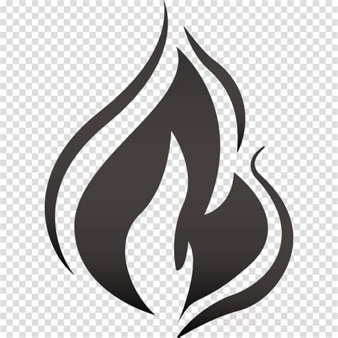 Black And White Flames Png Black And White Fire Clipart / Tribal Flames Png Vector Clipart Black ...