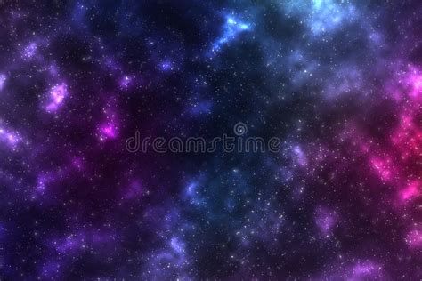Bright Multicolored Texture Of Cosmos Small Stars And Celestial Bodies