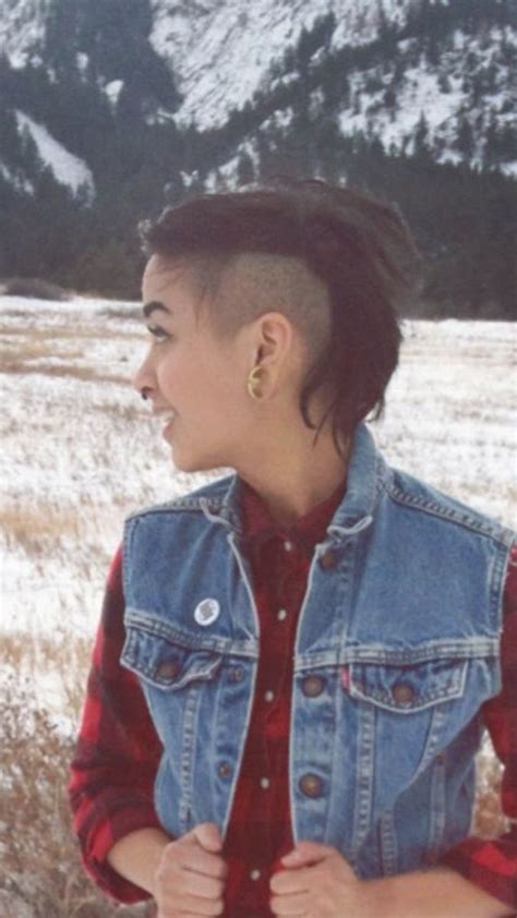 pin by maryelizabeth johns on did you hair me half shaved hair mohawk mullet super short hair
