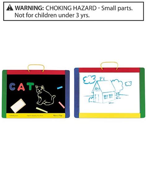 Melissa And Doug Kids Toy Magnetic Chalkboard And Dry Erase Board