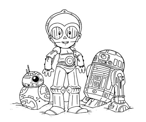 Play star wars coloring games with the colorful pages and catching eyes. Star Wars: The Last Jedi cute coloring pages - YouLoveIt.com