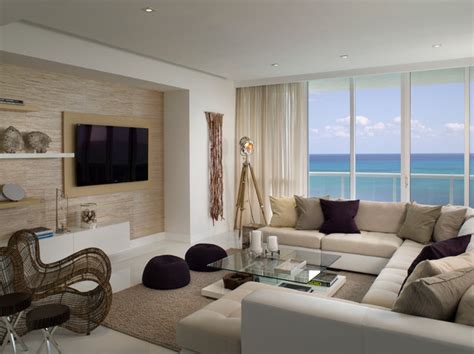 Miami Beach Penthouse Beach Style Living Room Miami By