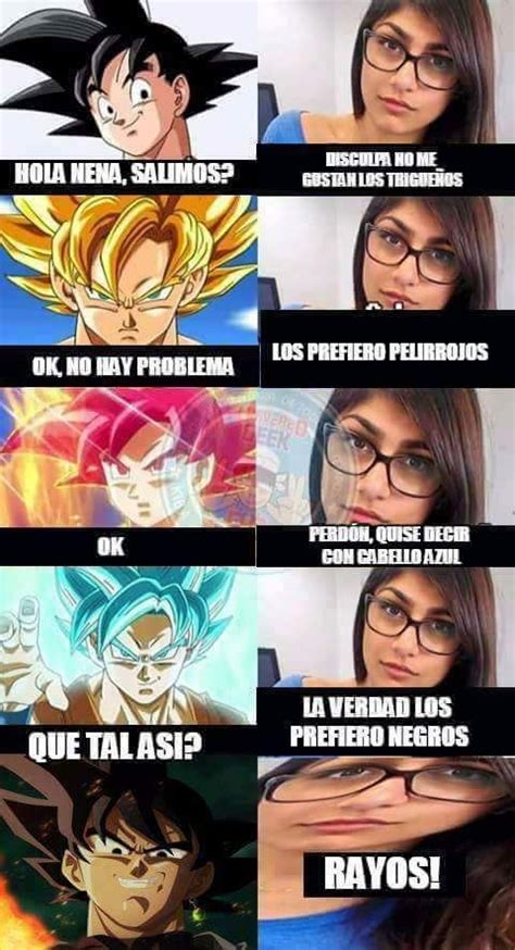 Goku Y Su Cabello Memes De Dbz Sigueme Anime Meme Otaku Anime