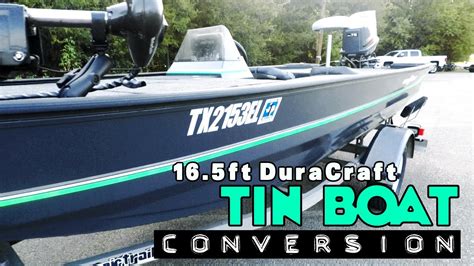 165ft Duracraft Bass Boat Conversion Tiny Boat Build Youtube