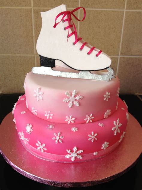 Ice Skating Cake Fun Birthday Cake Idea