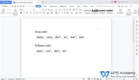 How To Add Superscript Wps Office Academy