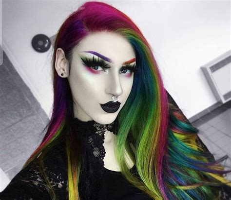 Hair Inspo Color Hair Color Skin Makeup Beauty Makeup Gothic Fashion Fashion Beauty Edgy