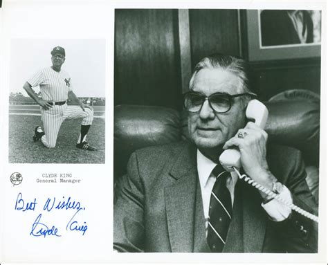 Clyde King Autographed Signed Photograph Historyforsale Item 299403