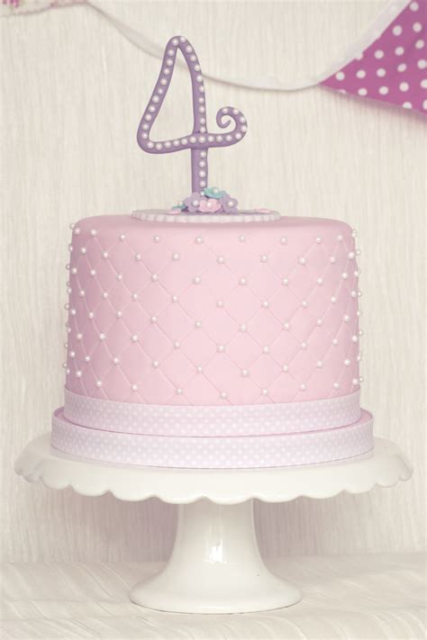 4th Birthday Cake Girl