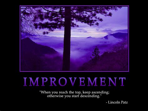 Motivational Wallpaper On Improvement When You Reach The Top Quote By