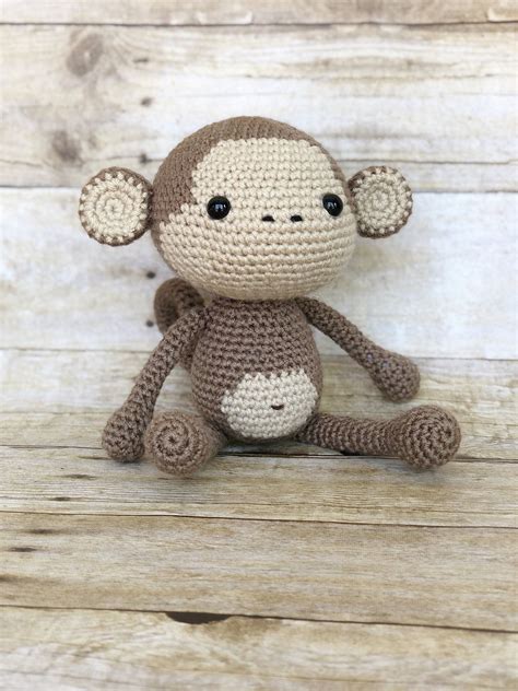 Crochet Monkey Toy-Amigurumi Monkey Toy-Crochet Monkey | Etsy | Crochet monkey, Amigurumi monkey 