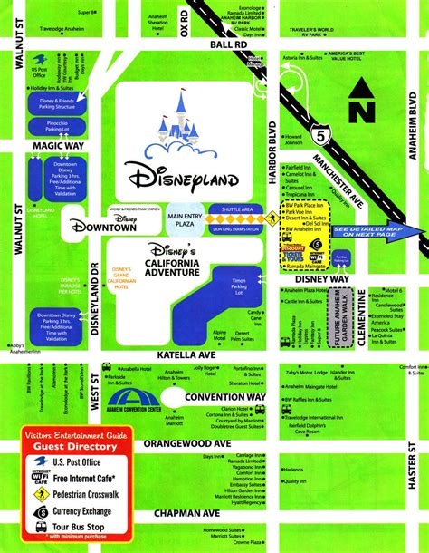Hotel Map Disneyland Hotel Disneyland Planning Disneyland