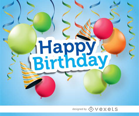 A birthday is an occasion when a person or institution celebrates the anniversary of their birth. Happy Birthday Celebration - Vector Download