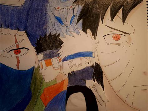 Kakashi Vs Obito By Hseen159 On Deviantart