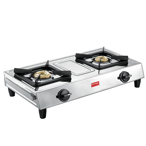 The lowest price of stove in pakistan is rs. M&M - Prestige Eco Gas Stove Stainless Steel 2 Burner