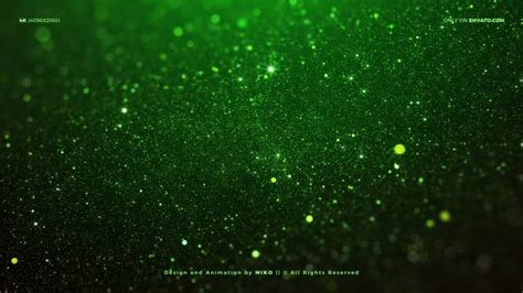 Green Particles Background 4k By Miko On Envato Elements