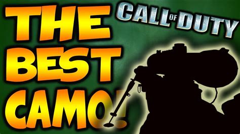 The Best Camo In Call Of Duty Youtube