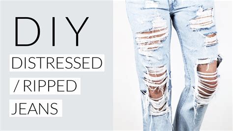 Ripped Jeans Diy A Complete Guide To Distressing Denim The Vic