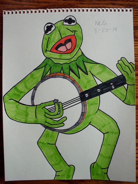 Kermit The Frog Playing His Banjo By Forceuser77 On Deviantart
