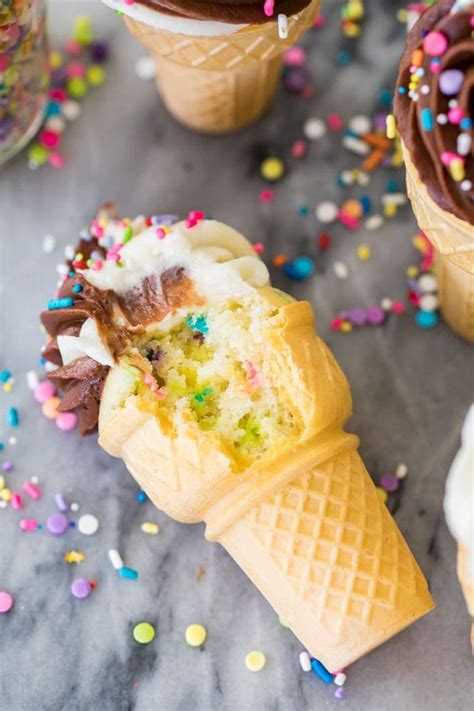 Cake Cooked In Ice Cream Cones Sincreticdesign