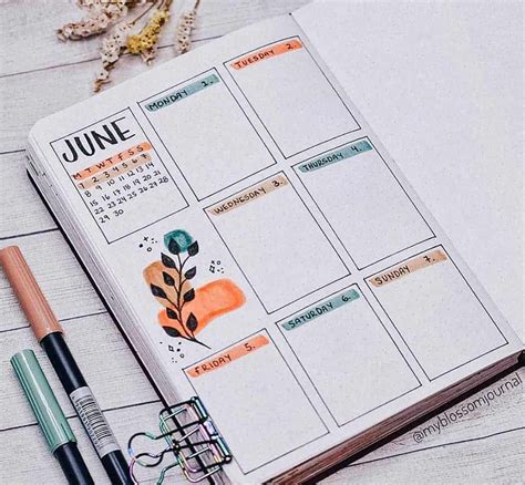65 Gorgeous And Easy Bullet Journal Weekly Spreads To Try Right Now