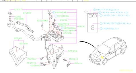 .ford fusion fuse diagram post shows two fuse boxes; 2014 Subaru WRX Fuse. BOX, Main, Electrical - 82211FC120 ...