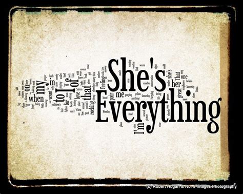 Shes Everything Brad Paisley Word Art 8x10 Print By No9images