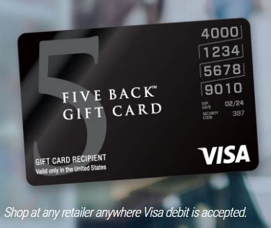 I know 100% gift cards cannot buy the visa prepaid cards, it is. $10 off on Five Back Visas at Safeway/Vons/Randall's/Albertson's/etc.