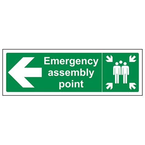 Emergency Assembly Point Arrow Left Eureka4schools