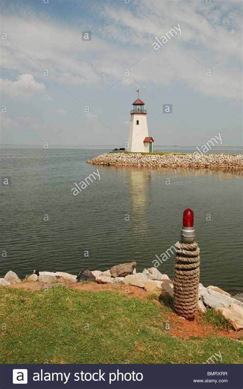 The Lighthouse At Lake Hefner Oklahoma City Oklahoma Usa Stock Photo