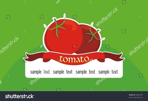 Vector Banner Tomato Stock Vector Royalty Free 50965597 Shutterstock