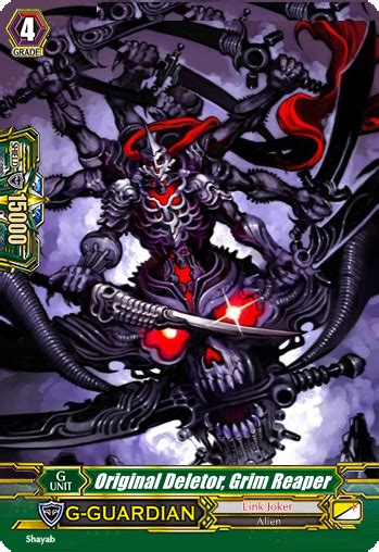 Original Deletor Grim Reaper Cardfight Vanguard Fanon Wiki Fandom