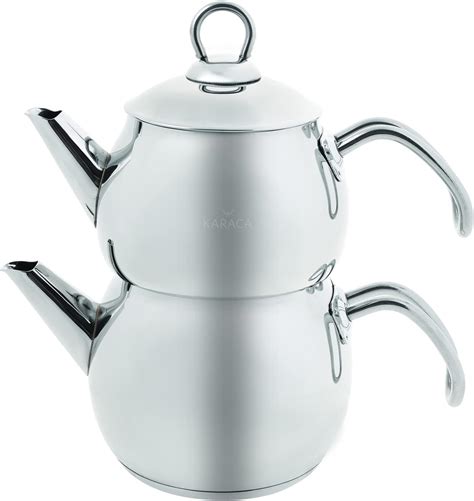 Amazon Com Karaca Belinay Teapot Set Medium 18 10 Stainless Steel