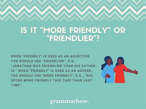 More Friendly Or Friendlier Heres The Correct Version 10 Examples