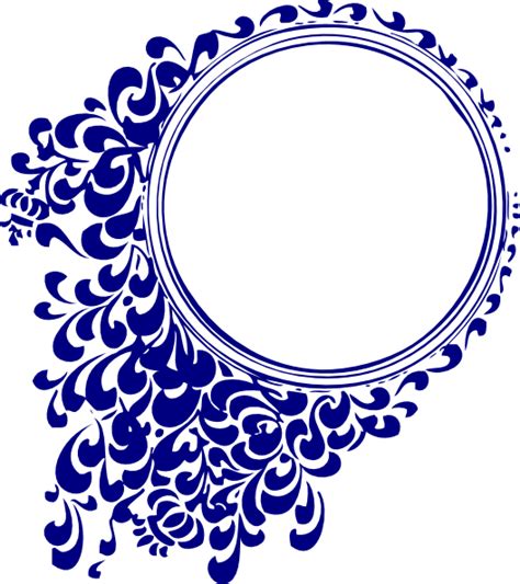 Royal Blue Wedding Scroll Clip Art At Vector Clip Art
