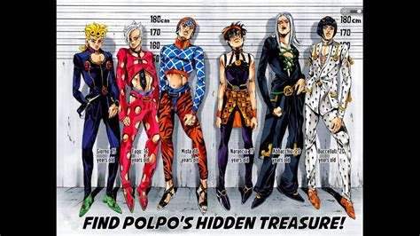 Jojo Part 5 Characters Golden Wind Is The Fourth Season Of The Jojos