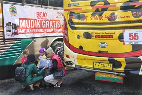 7 Kali Ikut Mudik Gratis Pemprov Jateng Rombongan Dilepas Ganjar