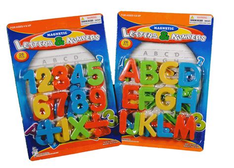 Lot Of 52 Educational Magnetic Letters And Numbers Symbols