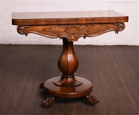 Stunning William Iv Rosewood Fold Over Card Table Antiques Atlas