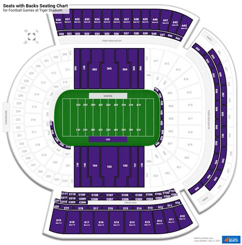 Lsu Stadium Seating Chart Visitor Section Elcho Table