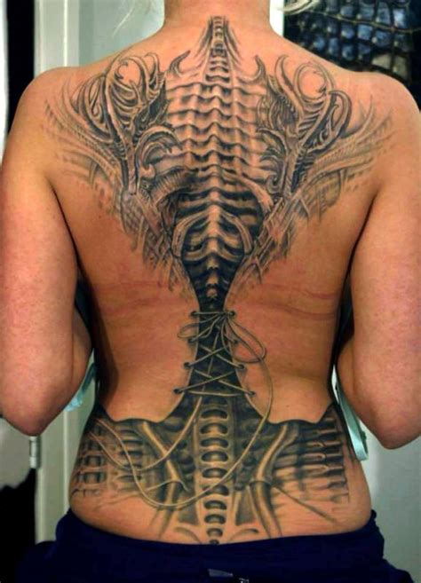 71 Fantastic Corset Tattoos For Back