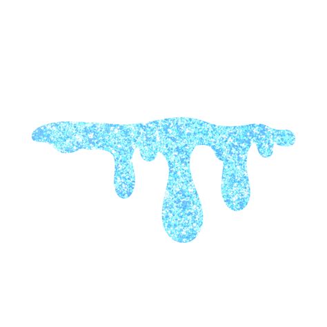 Blue Glitter Dripping 13528638 Png