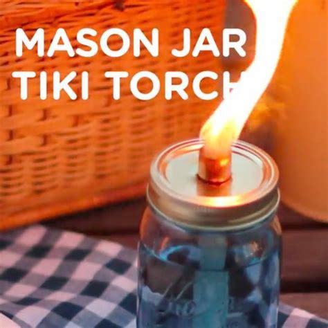 How To Make Mason Jar Citronella Torches Diy Wedding Video Vintage