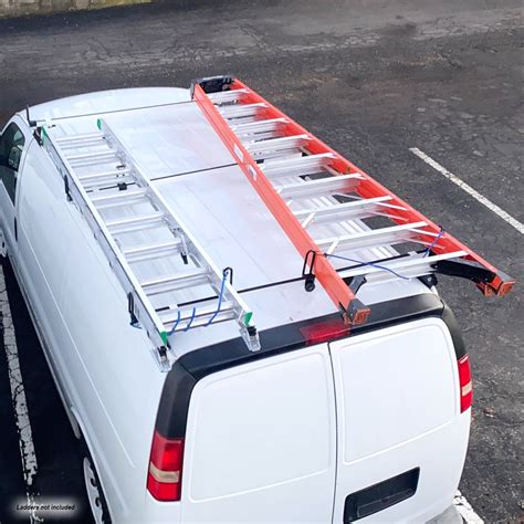 Buy Vantech Gfy Heavy Duty 3 Bar Ladder Roof Rack Fits Chevy Express