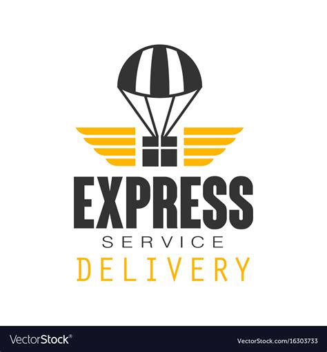 Express Delivery Service Logo Design Template Vector Image