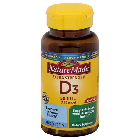 Save On Nature Made Vitamin D3 5000 Iu Extra Strength Dietary